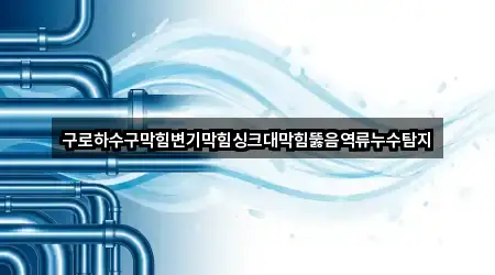 구로하수구막힘변기막힘싱크대막힘뚫음역류누수탐지