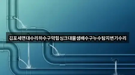 김포세면대수리하수구막힘싱크대물샘배수구누수탐지변기수리