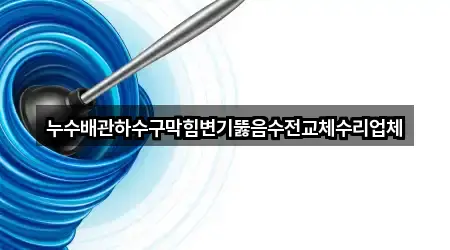누수배관하수구막힘변기뚫음수전교체수리업체