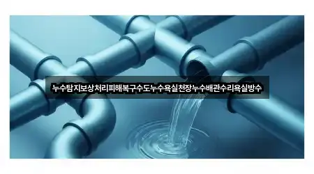 누수탐지보상처리피해복구수도누수욕실천장누수배관수리욕실방수