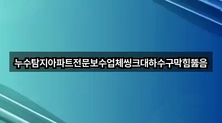 네비 연동 | 광주광역시 명도동 싱크대 뚫음 5곳