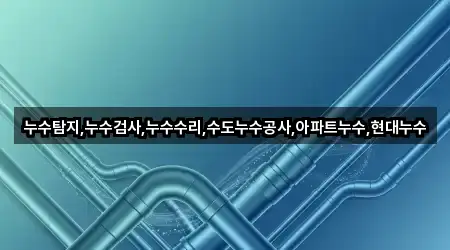 누수탐지,누수검사,누수수리,수도누수공사,아파트누수,현대누수