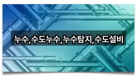 누수,수도누수,누수탐지,수도설비