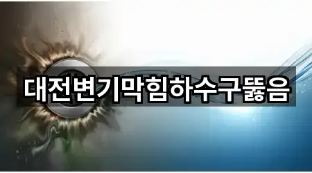 대전변기막힘하수구뚫음
