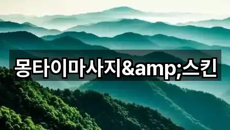 몽타이마사지&스킨