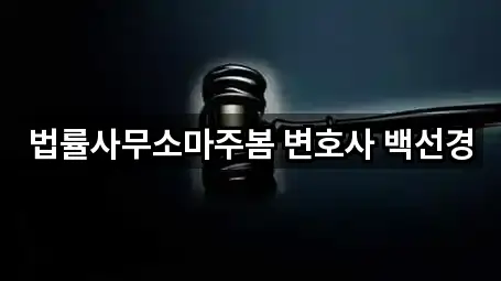 법률사무소마주봄 변호사 백선경