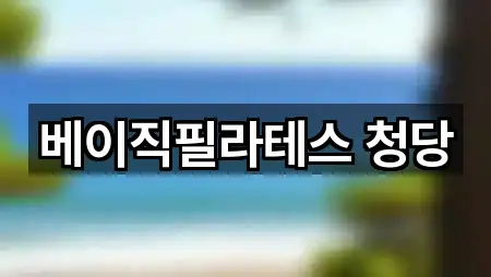 베이직필라테스 청당