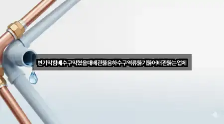 변기막힘배수구막혔을때배관뚫음하수구역류뚫기뚫어배관뚫는업체