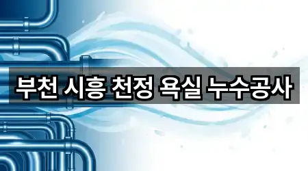 부천 시흥 천정 욕실 누수공사