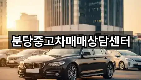분당중고차매매상담센터