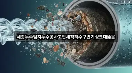 세종누수탐지누수공사고압세척하수구변기싱크대뚫음