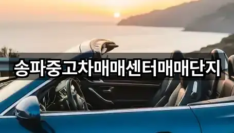 송파중고차매매센터매매단지