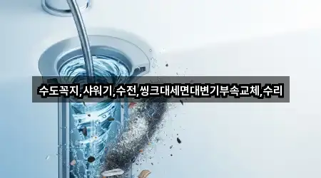 수도꼭지,샤워기,수전,씽크대세면대변기부속교체,수리