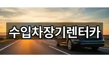 수입차장기렌터카
