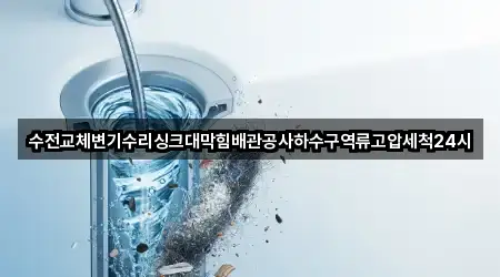 수전교체변기수리싱크대막힘배관공사하수구역류고압세척24시
