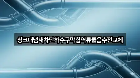 1곳의 경상북도 포항시 북구 죽도동 배수구 막힘 위치 확인