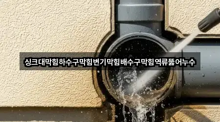 싱크대막힘하수구막힘변기막힘배수구막힘역류뚫어누수