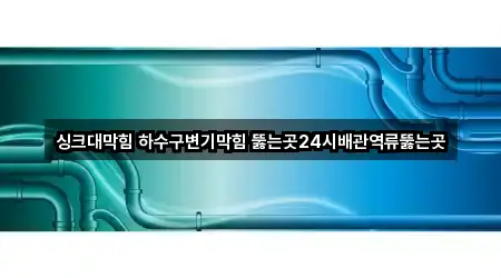 싱크대막힘 하수구변기막힘 뚫는곳24시배관역류뚫는곳