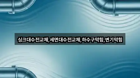 싱크대수전교체,세면대수전교체,하수구막힘,변기막힘