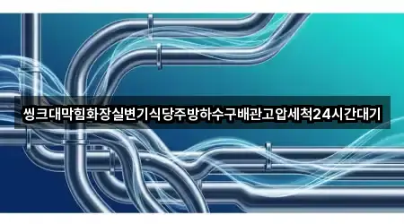 씽크대막힘화장실변기식당주방하수구배관고압세척24시간대기