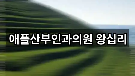 애플산부인과의원 왕십리