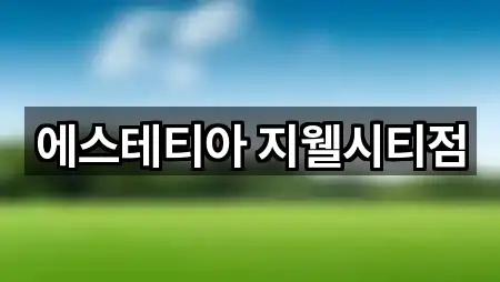 에스테티아 지웰시티점