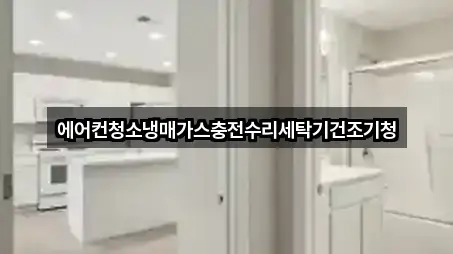 에어컨청소냉매가스충전수리세탁기건조기청