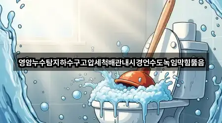 영암군 금정면 누수 5곳 위치 이동
