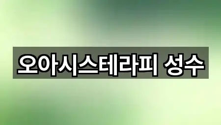 오아시스테라피 성수