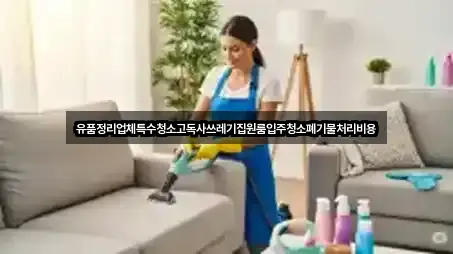 특수청소 연락처만 모아보기 4곳