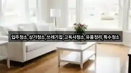 농소동 상가청소 즉시 연결 2곳