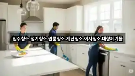 입주청소.정기청소.원룸청소.계단청소.이사청소.대형폐기물