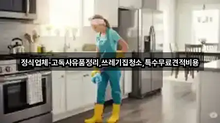 정식업체-고독사유품정리,쓰레기집청소,특수무료견적비용