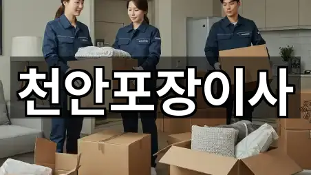 천안포장이사