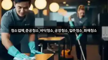 경남 창원시 마산합포구 진전면 청소업체 4곳 리스트