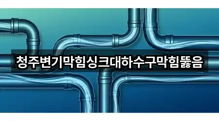 청주시 수곡동 변기막힘 길찾기 지원 5곳