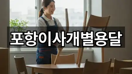 포항이사개별용달