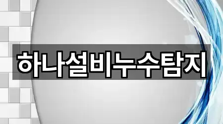 하나설비누수탐지