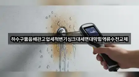 하수구뚫음배관고압세척변기싱크대세면대막힘역류수전교체