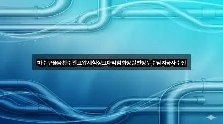 하수구뚫음횡주관고압세척싱크대막힘화장실천장누수탐지공사수전