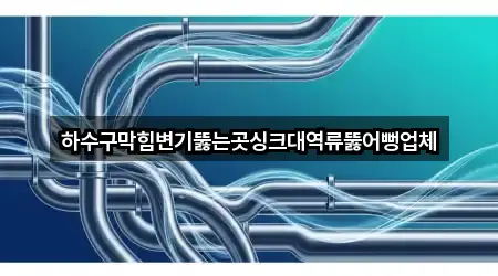 하수구막힘변기뚫는곳싱크대역류뚫어뻥업체
