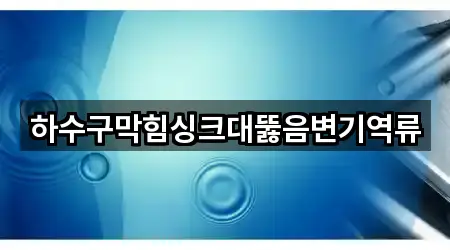 하수구막힘싱크대뚫음변기역류