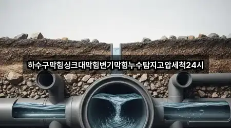 하수구막힘싱크대막힘변기막힘누수탐지고압세척24시