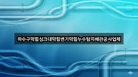 하수구막힘싱크대막힘변기막힘누수탐지배관공사업체