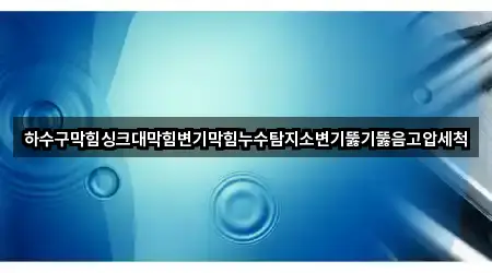 하수구막힘싱크대막힘변기막힘누수탐지소변기뚫기뚫음고압세척
