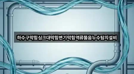 하수구막힘싱크대막힘변기막힘역류뚫음누수탐지설비