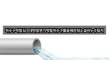 하수구막힘싱크대막힘변기막힘하수구뚫음배관청소설비누수탐지