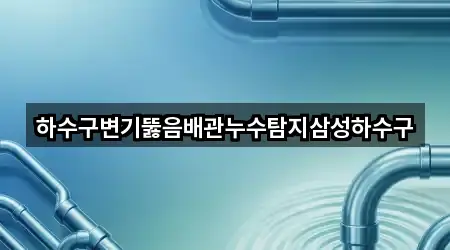 하수구변기뚫음배관누수탐지삼성하수구