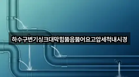 하수구변기싱크대막힘뚫음뚫어요고압세척내시경
