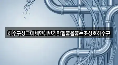 하수구싱크대세면대변기막힘뚫음뚫는곳성호하수구